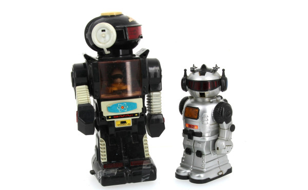 Lot de 2 robots vintages en l'état