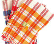 Lot de 6 torchons neufs lin et coton, 50