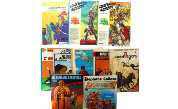Lot de 10 BD rigides années 70/80, éd° o