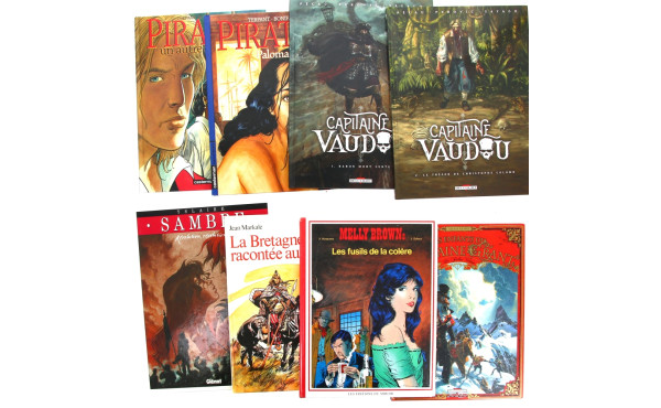Lot de 10 BD rigides divers