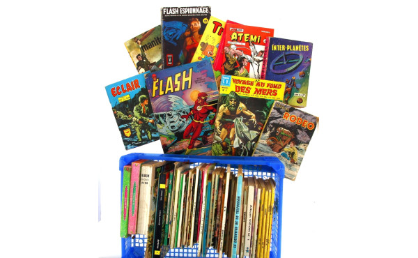 Caisse de BD petits formats souples vint