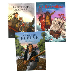 Lot de BD rigides dédicacées avec dessin