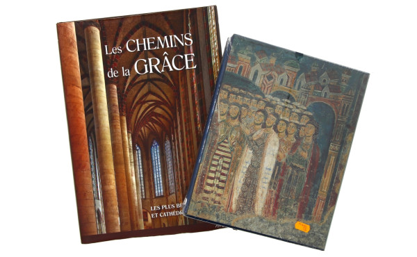 CATHEDRALES - 2 livres dont un sousblist