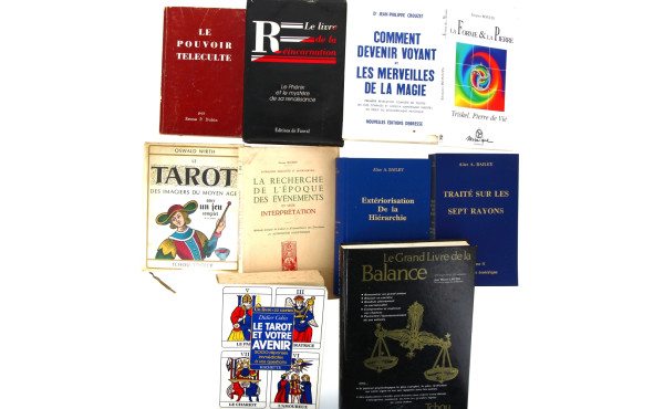 ESOTERISME - Carton de livres (comment d