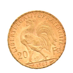 Pièce de 20 F or (non visible- stockée e