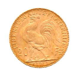 Pièce de 20 F or (non visible- stockée e