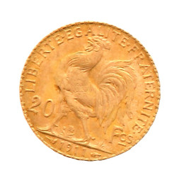 Pièce de 20 F or (non visible- stockée e