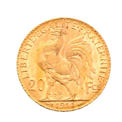 Pièce de 20 F or (non visible- stockée e
