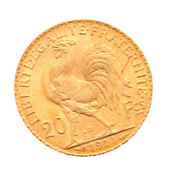 Pièce de 20 F or (non visible- stockée e