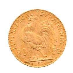 Pièce de 20 F or (non visible- stockée e