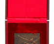 Lot de 2 médailles en bronze : 1) Pierre