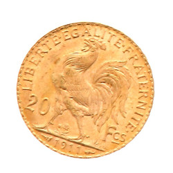 Pièce de 20 F or (non visible- stockée e