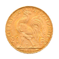 Pièce de 20 F or (non visible- stockée e
