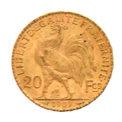 Pièce de 20 F or (non visible- stockée e