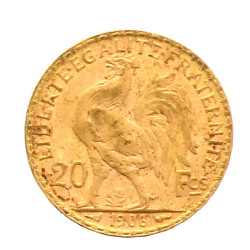 Pièce de 20 F or (non visible- stockée e