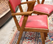 Paire de fauteuils années 50/60 en bois 