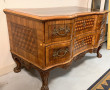 Commode en marqueterie de noyer, prunier