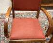 Paire de fauteuils bridges en bois, assi