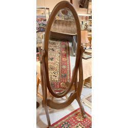 Miroir psychée en chataigner H. 180 x P.