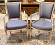 Paire de fauteuils Directoire en bois la