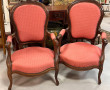 Paire de fauteuils fin XIXème en bois sc