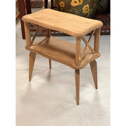 Petite table d'appoint années 50 en bois