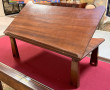 Table de malade en acajou avec système à