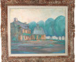 Louis DELETTRE (XXème) "Manoir en Bretag