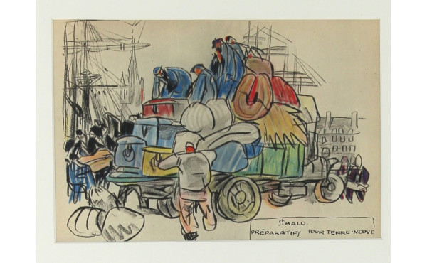 Mathurin MEHEUT (1882-1958) “Saint-Malo 