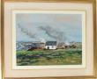 Ecole bretonne Xxe "Brûlage du goëmon - 