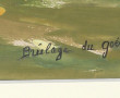 Ecole bretonne Xxe "Brûlage du goëmon - 