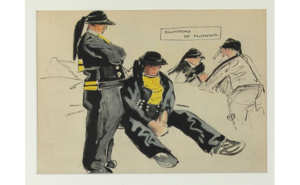 Mathurin MEHEUT (1882-1958) “Bigoudens d