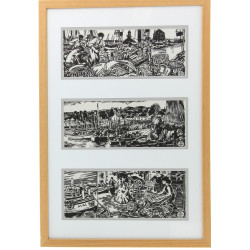 Mathurin MEHEUT (1882-1958) 3 scènes de 