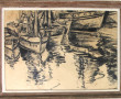 Ecole Bretonne Xxème "Bateaux de pêche a
