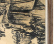 Ecole Bretonne Xxème "Bateaux de pêche a