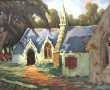 R. ROUSSEL (Xxème) "Chapelle de Tréminou