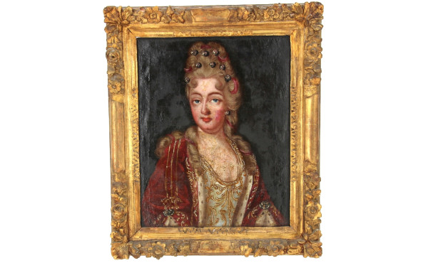 Ecole Française XVIIIème "Portait d'une 