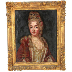 Ecole Française XVIIIème "Portait d'une 