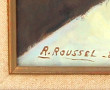 R. ROUSSEL (Xxème) "Bouquet d'hostensias