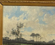 Ecole XIXème "Campagne animée", huile su