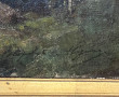 Ecole XIXème "Campagne animée", huile su