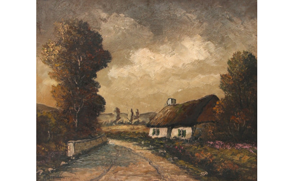 Robert MOGISSE (1933) "Chemin à la chaum