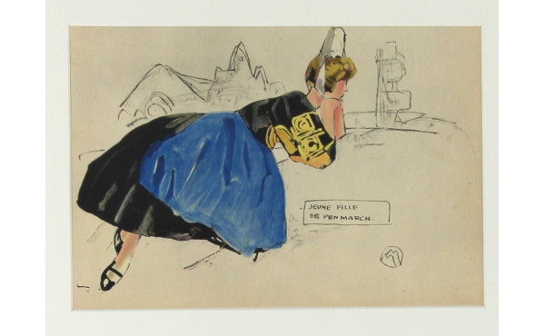 Mathurin MEHEUT (1882-1958) “Jeune fille