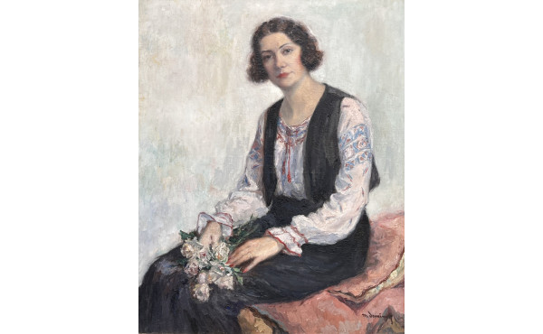 Maurice DEMINNE (Xxème) "Portrait de fem