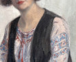 Maurice DEMINNE (Xxème) "Portrait de fem