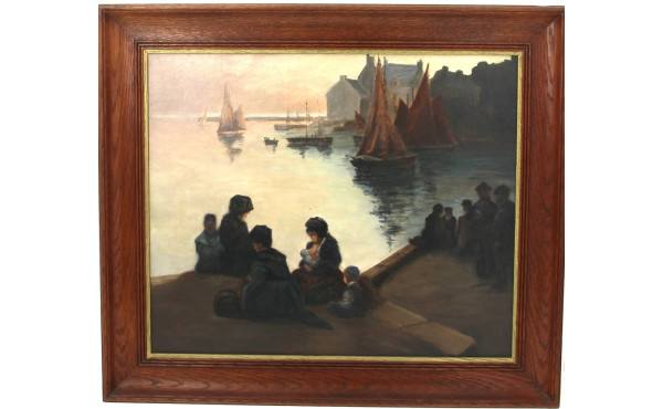 Ecole Bretonne Xxème "L'attente des pêch