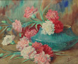 B. DUMINY (XIXè-Xxè) "Les œillets", aqua
