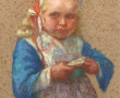 Mary PIRIOU-BAZIN (1881-1956) "Fillette 
