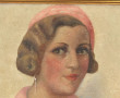 Ecole Française, années 40/50 "Portrait 