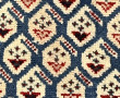 Tapis en laine points noués dans les ton